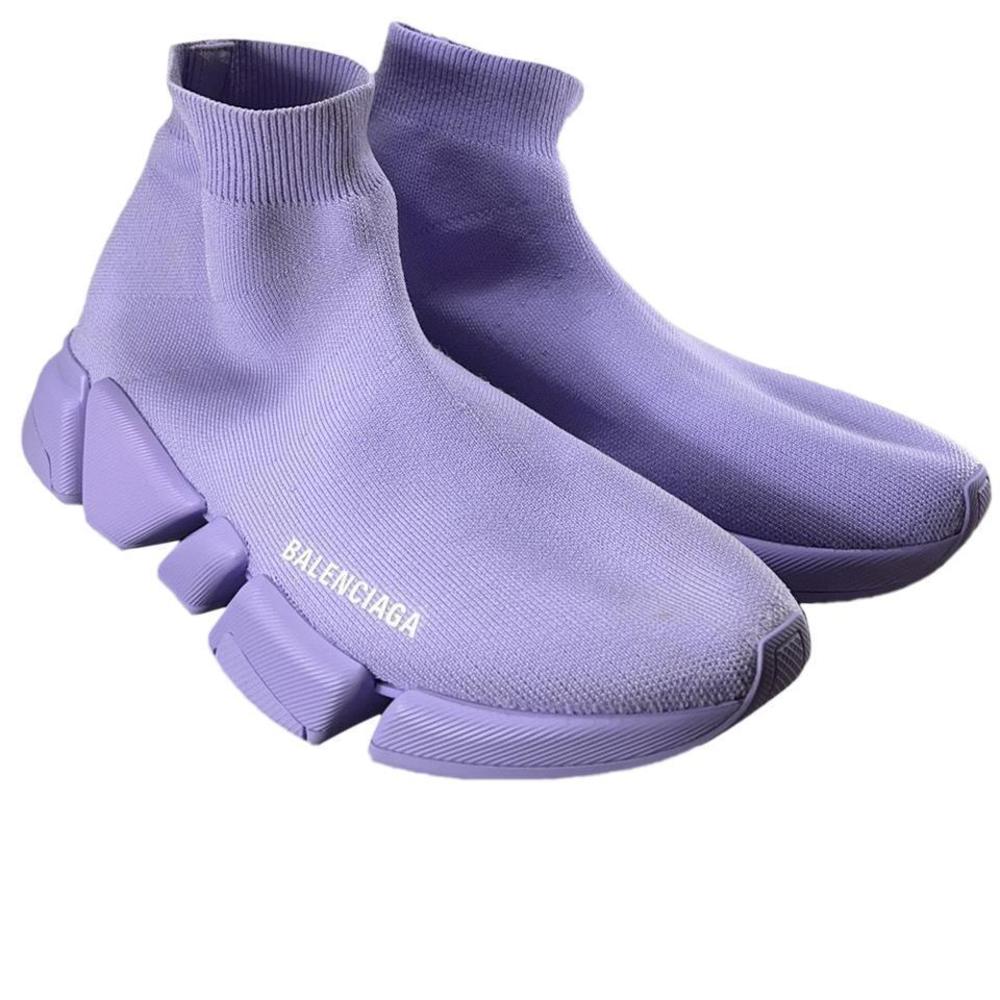 Purple Lilla Recycled Knit Speed 2.0 Stretch Sock Sneakers E606